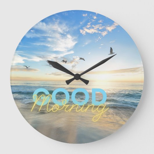 Goedemorgen Blue Sky Grote Klok (Voorkant)