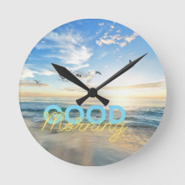 Goedemorgen Blue Sky Ronde Klok