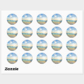 Goedemorgen Blue Sky Ronde Sticker (Vel)