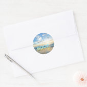 Goedemorgen Blue Sky Ronde Sticker (Envelop)