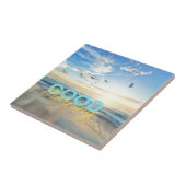 Goedemorgen Blue Sky Tegeltje (Zijkant)