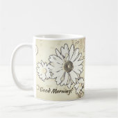 Goedemorgen! Boerderij ventilatorschets Daisy Art Koffiemok (Links)