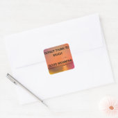 GOEDEMORGEN BOODSCHAP VIERKANTE STICKER (Envelop)