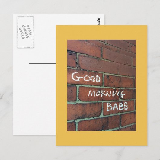 Goedemorgen briefkaart (Voorkant / Achterkant)