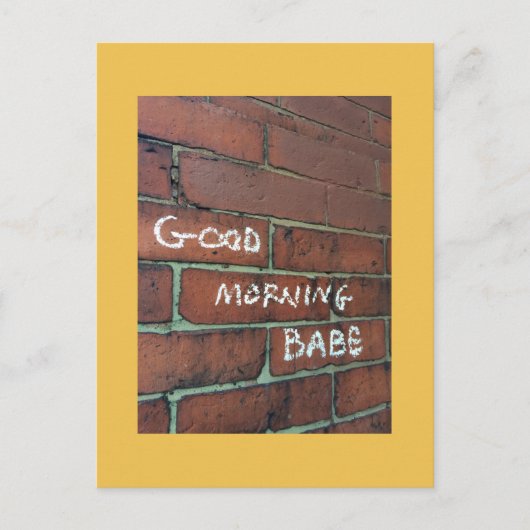 Goedemorgen briefkaart (Voorkant)