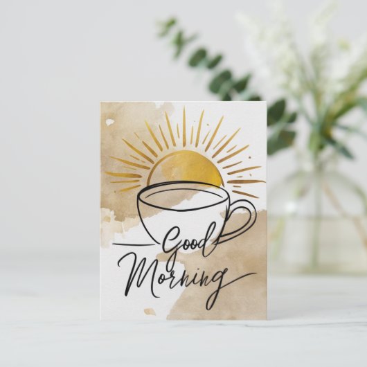 Goedemorgen Briefkaart (Staand voorkant)