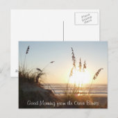 Goedemorgen Briefkaart - Buitenbanken, NC (Voorkant / Achterkant)
