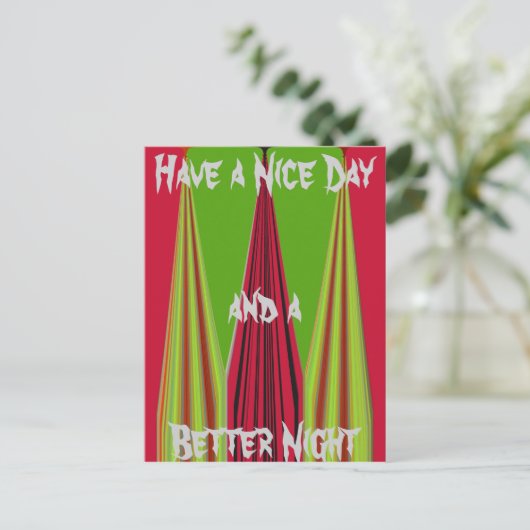 Goedemorgen Briefkaart Horizontale Sjabloon (Staand voorkant)