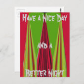 Goedemorgen Briefkaart Horizontale Sjabloon (Voorkant / Achterkant)