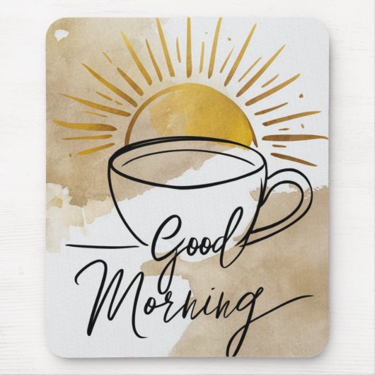 Goedemorgen Briefkaart Muismat (Voorkant)