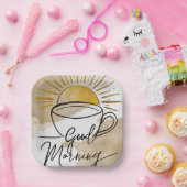 Goedemorgen Briefkaart Papieren Bordje (Feest)