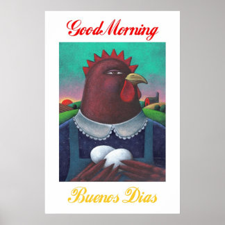 Goedemorgen Buenos Dias Poster