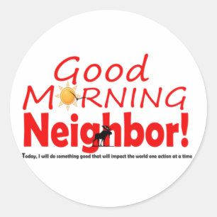 Goedemorgen Buurman Circle Sticker