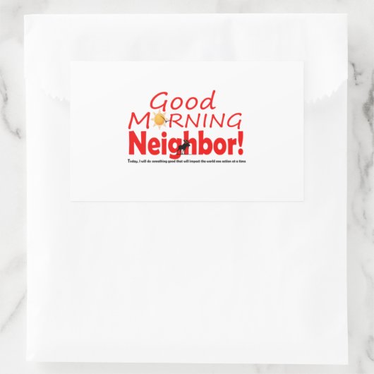 Goedemorgen Buurman Sticker (Tas)