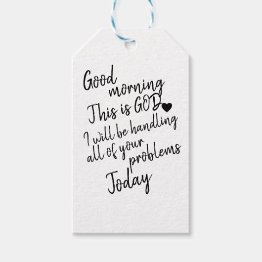 Goedemorgen Cadeaulabel (Voorkant)