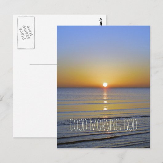 Goedemorgen, citaat van God Briefkaart (Voorkant / Achterkant)