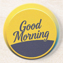 "Goedemorgen Coastal Zandsteen Onderzetter