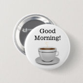 Goedemorgen Coffee Button (Voorkant /achterkant)