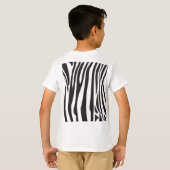 "Goedemorgen" Cute Zebra Black/White Stripes T-shirt (Achterkant volledig)