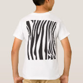 "Goedemorgen" Cute Zebra Black/White Stripes T-shirt (Achterkant)