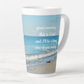 "Goedemorgen, dit is God" Giant Coffee Mok (Rechterhoek)