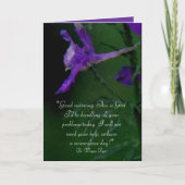 "Goedemorgen. Dit is God." Inspirerend Kaart (Voorkant)