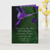 "Goedemorgen. Dit is God." Inspirerend Kaart (Gele Bloem)