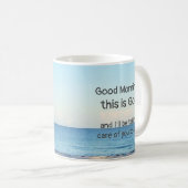 "Goedemorgen, dit is God" KoffieMok (Voorkant rechts)