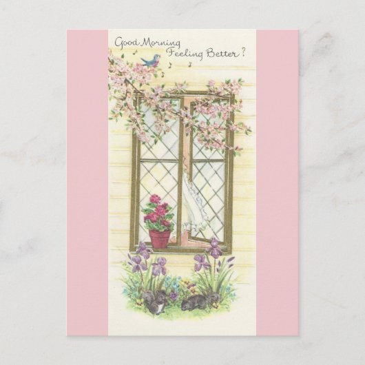  "Goedemorgen en goed komen" Briefkaart (Voorkant)