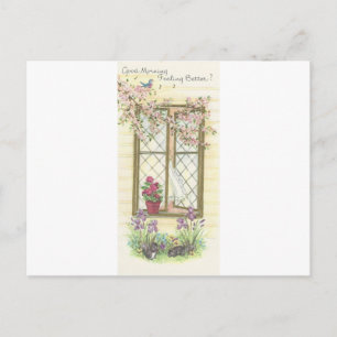 "Goedemorgen en goed komen" Briefkaart