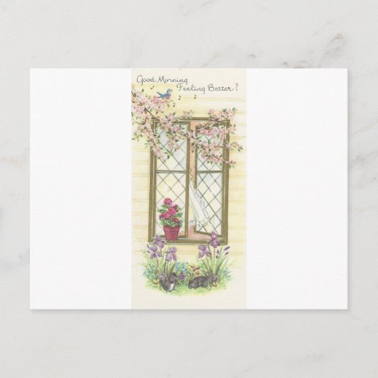  "Goedemorgen en goed komen" Briefkaart (Voorkant)
