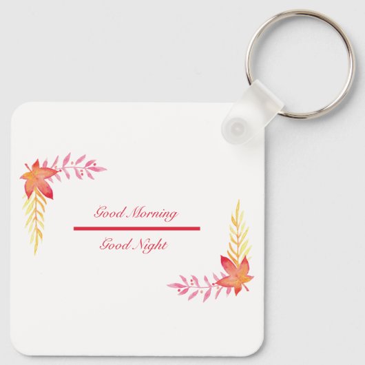 Goedemorgen en Goede Nachtelijke Sleutelhanger (Achterkant)
