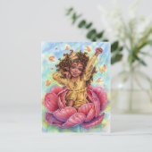 Goedemorgen Fairy Briefkaart Fantasy Flower Garden (Staand voorkant)