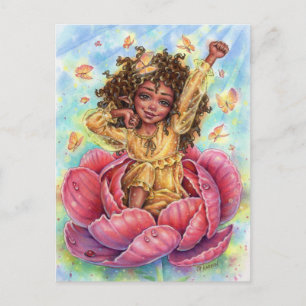 Goedemorgen Fairy Briefkaart Fantasy Flower Garden