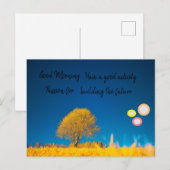 goedemorgen feestdagenkaart (Voorkant / Achterkant)