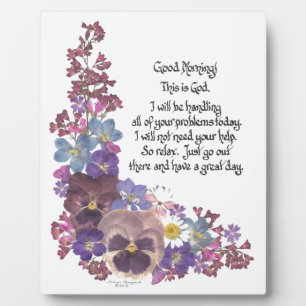 Goedemorgen! Fotoplaat