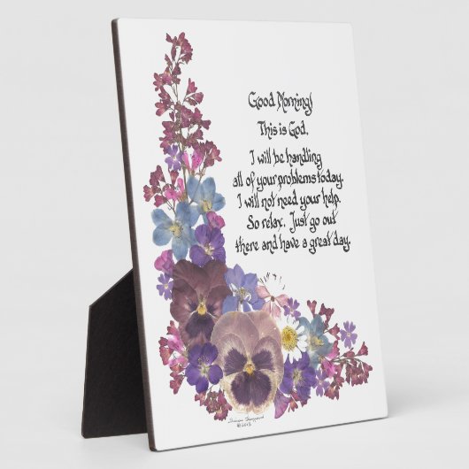 Goedemorgen! Fotoplaat (Zijkant)