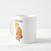 Goedemorgen, Foxy Cute Red Fox Coffee Mok (Voorkant links)
