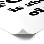 Goedemorgen. Funny Food Quote Poster (Hoek)