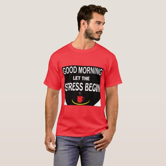 Goedemorgen Funny Typhography T shirt (Voorkant volledig)