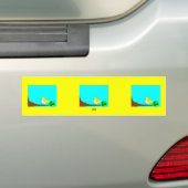 Goedemorgen, gele vogel Bumpersticker (Op auto)