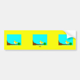 Goedemorgen, gele vogel Bumpersticker