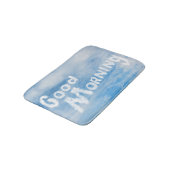 Goedemorgen, geschreven in wolken badmat (Gekanteld)