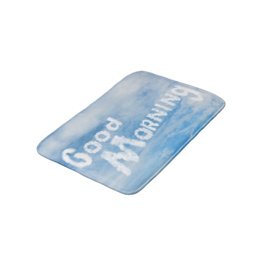 Goedemorgen, geschreven in wolken badmat (Gekanteld)