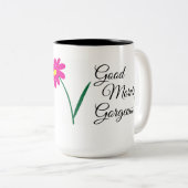 Goedemorgen geweldige Mok van 15 oz met twee tonge (Voorkant rechts)