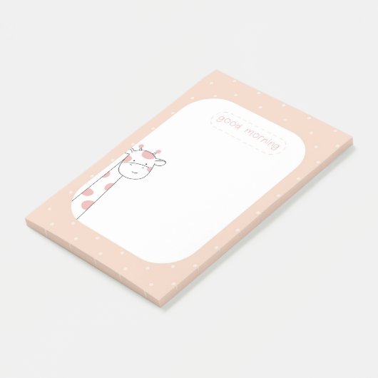 Goedemorgen Giraffe Post-it® Notes (Schuin)