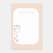 Goedemorgen Giraffe Post-it® Notes (Voorkant)