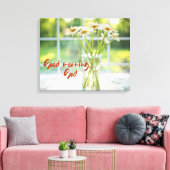 Goedemorgen, God Canvas Afdruk (Insitu (Woonkamer))