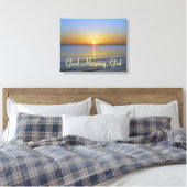 Goedemorgen God Christelijk citaat Canvas Afdruk (Insitu (Slaapkamer))