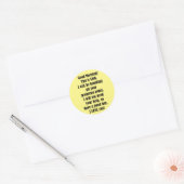 Goedemorgen, GOD Ronde Sticker (Envelop)